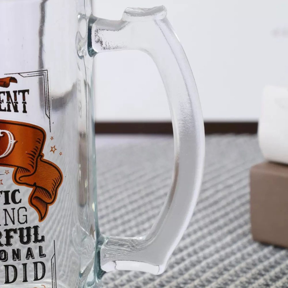 16oz Clear& Frosted Mixed Beer Stein