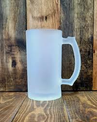 16oz Clear& Frosted Mixed Beer Stein