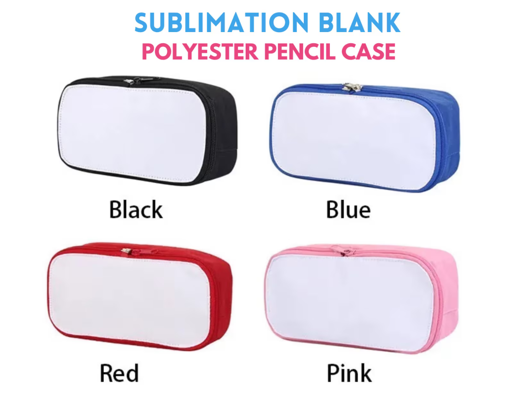 Back to school Sublimation Pencil Case Colored