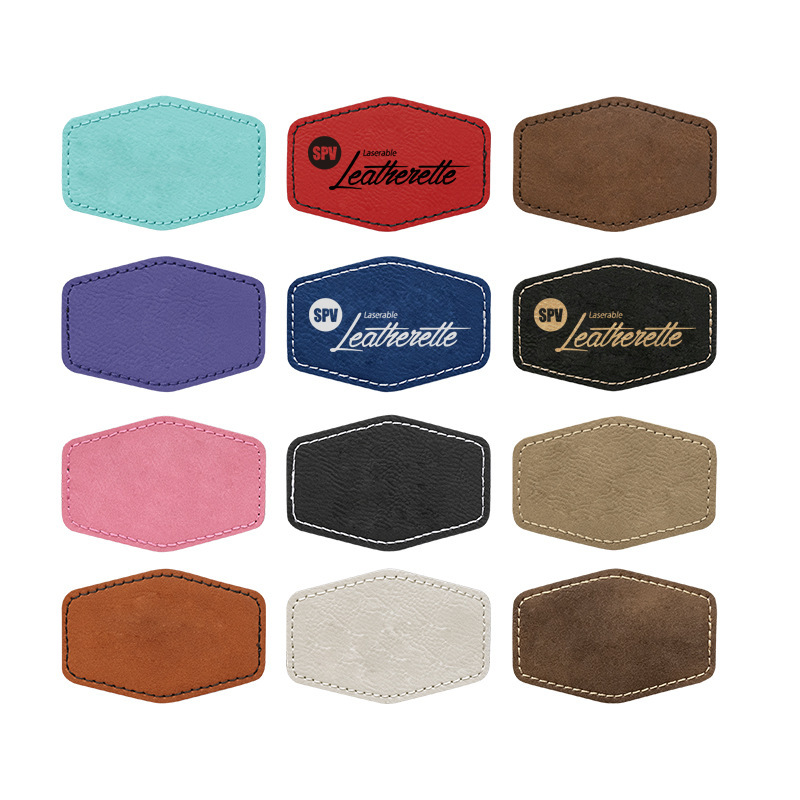 Sublimation Leather Patches With Colors