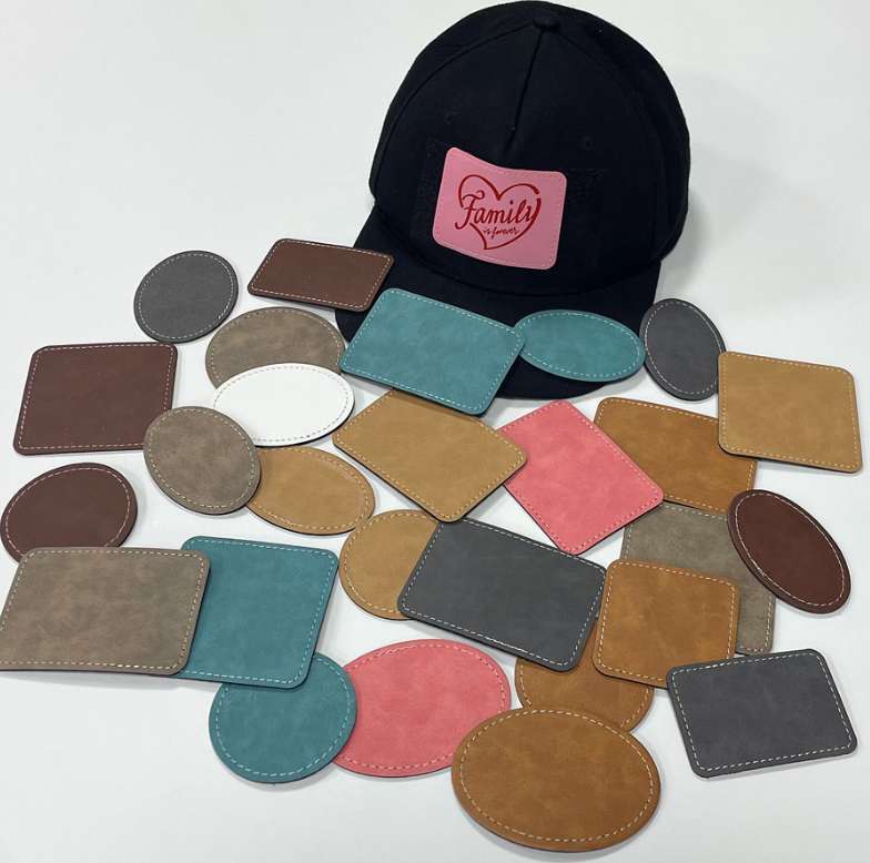 Sublimation Leather Patches With Colors