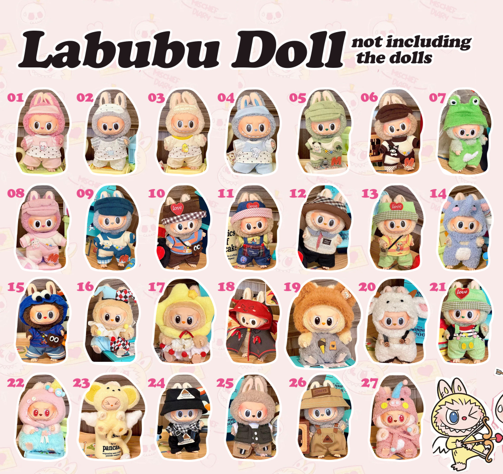 Dolls Clothes For Labubu- Just Clothes