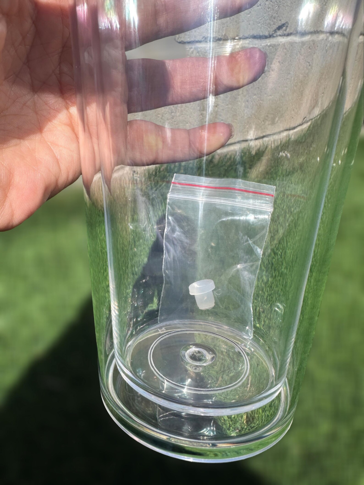 24OZ Double Walls Snow Globe Plastic Cup