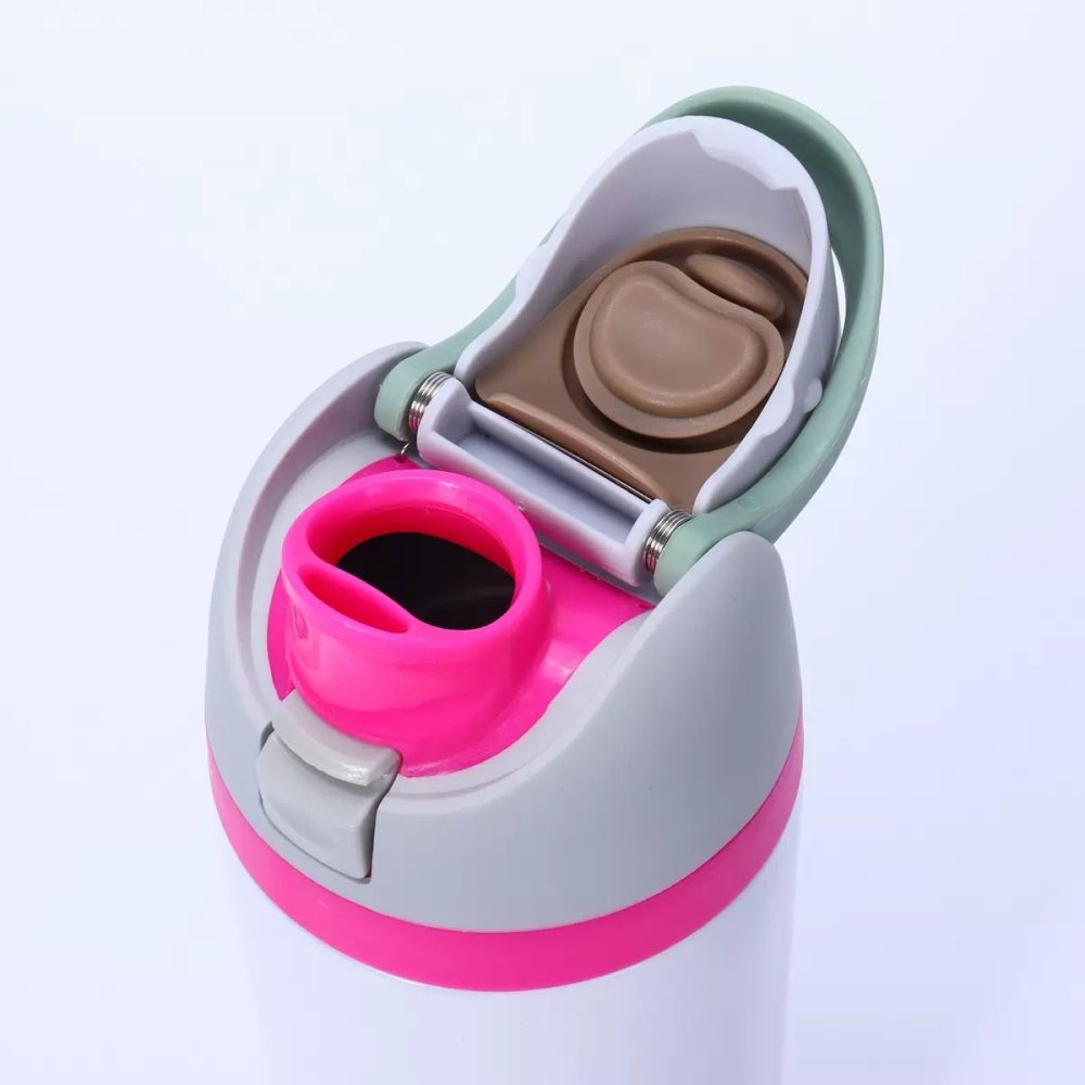 14OZ Sublimation Kids Bottles With Colored Lids