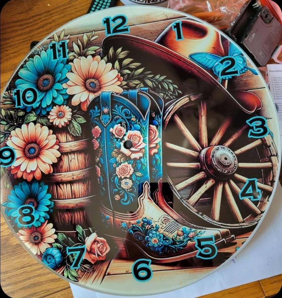 6.6 inches 12inches Sublimation Clock