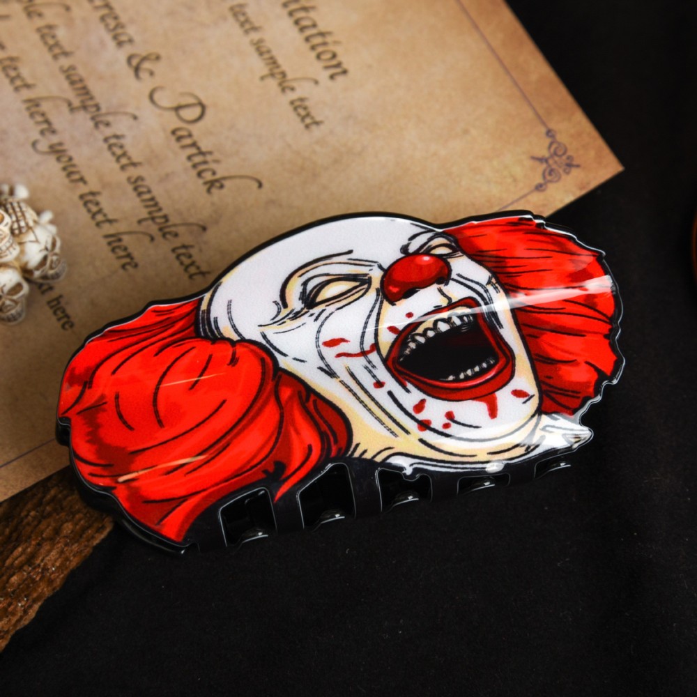 Women's Halloween Exaggerated Pumpkin Skull Acetic Acid Sheets Hair Claws