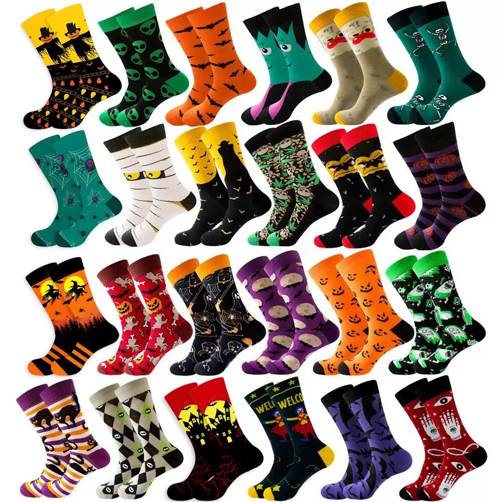 Halloween Socks for Women and Men Novelty Crew Socks