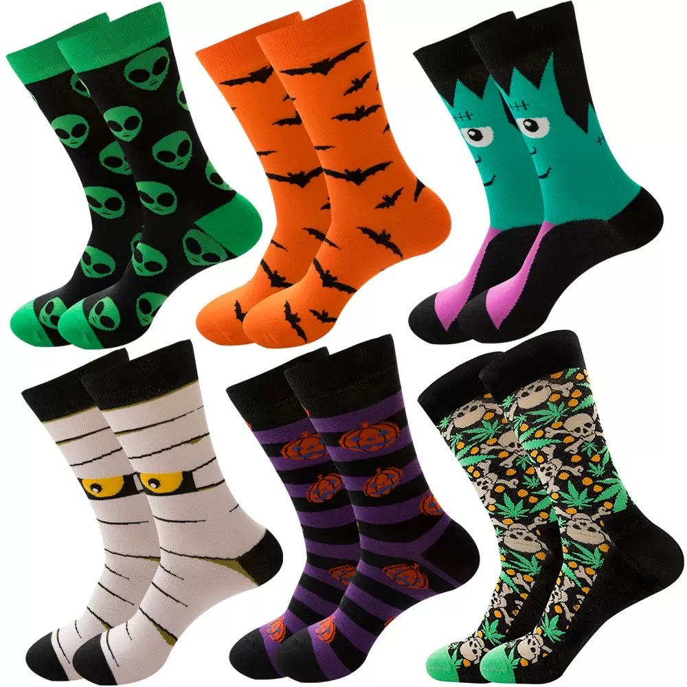 Halloween Socks for Women and Men Novelty Crew Socks