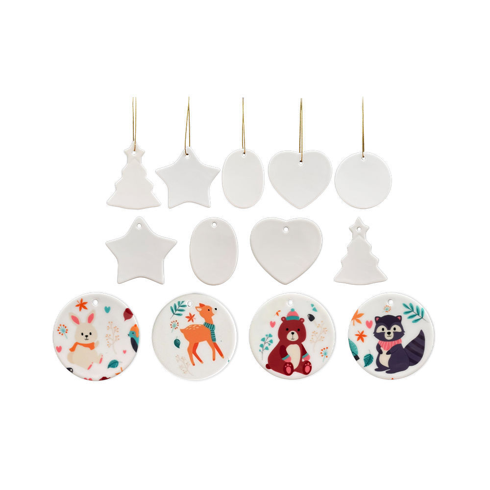 Christmas Ceramic Sublimation Ornaments