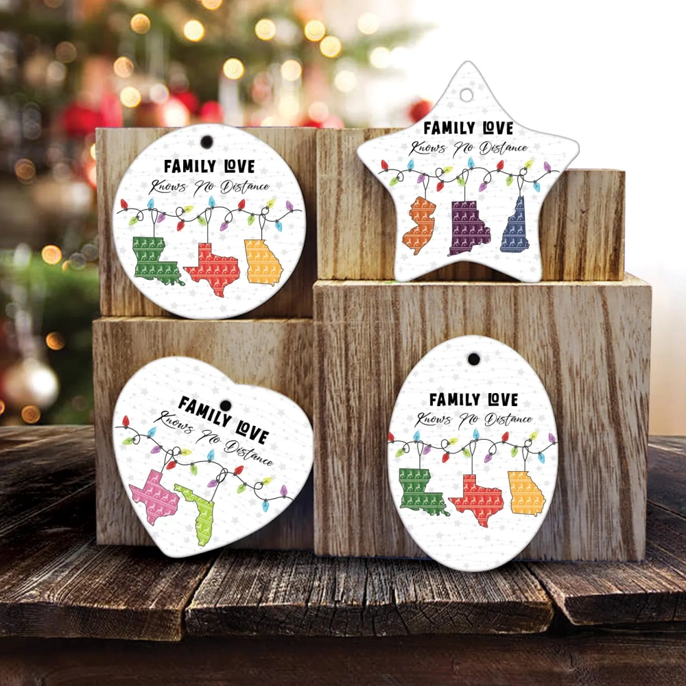 Christmas Ceramic Sublimation Ornaments