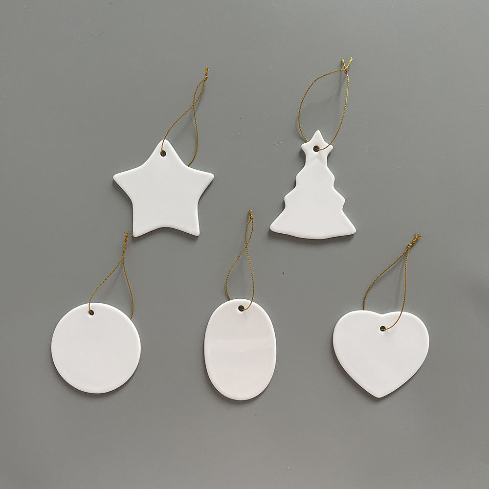 Christmas Ceramic Sublimation Ornaments