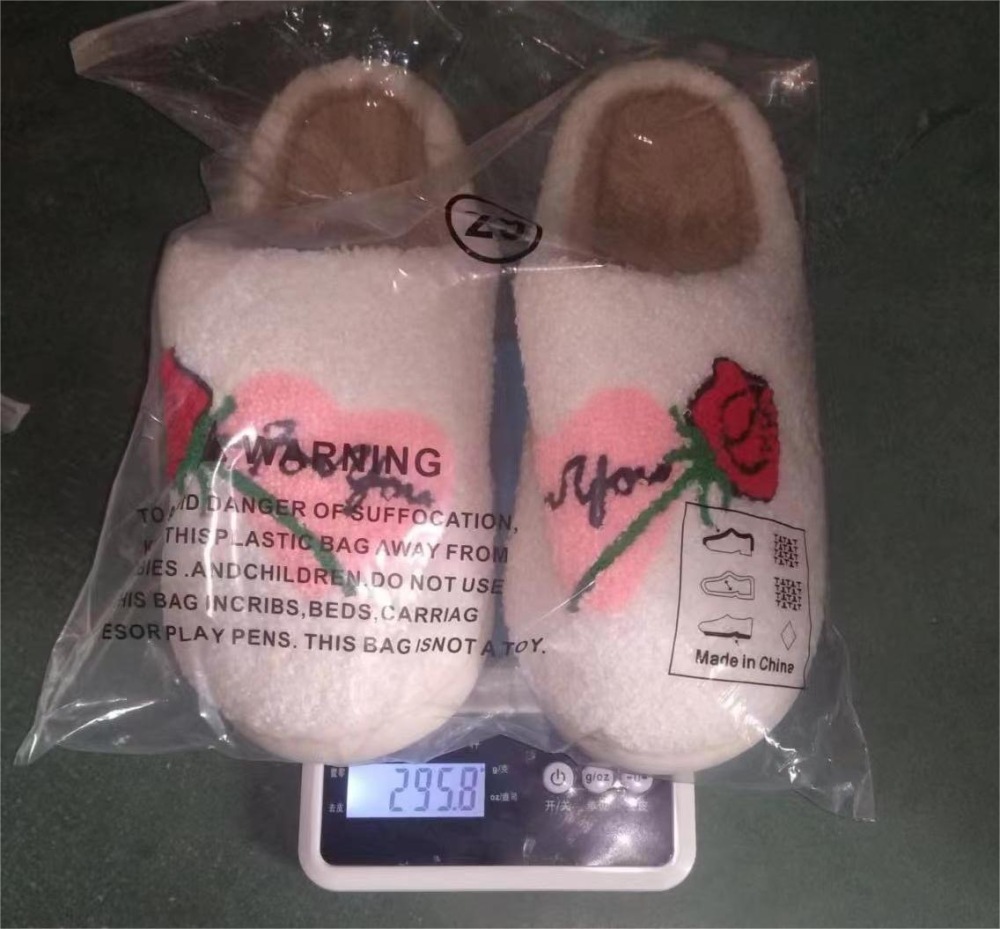 Soft cozy Valentines Slippers