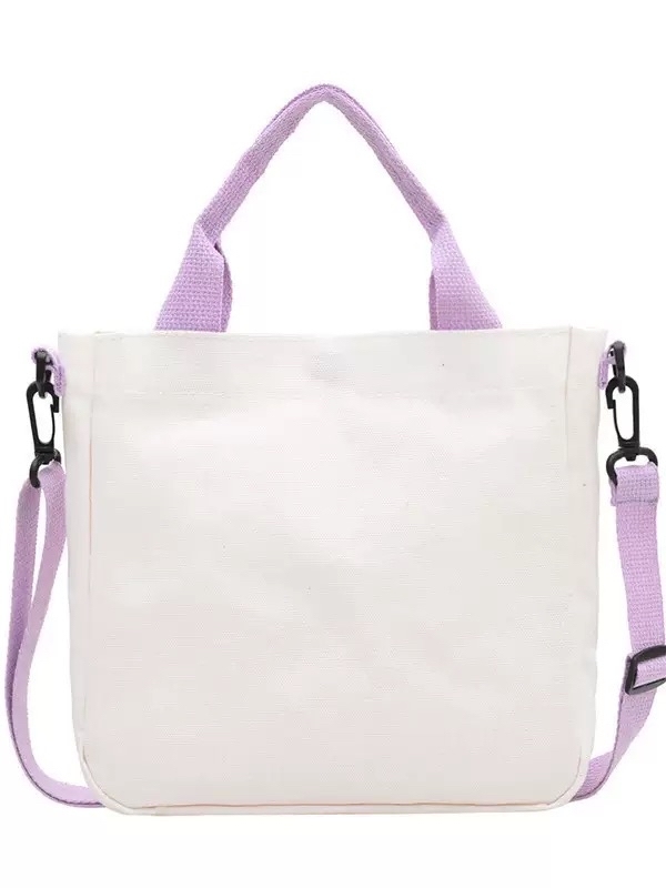 Kids Colored Handle Tote Bags