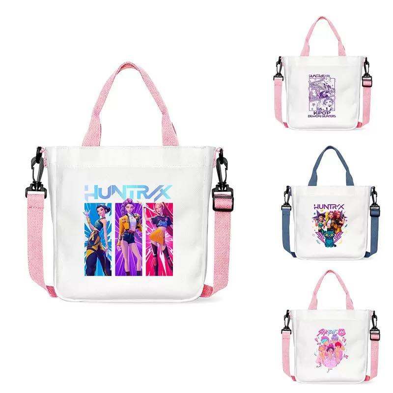 Kids Colored Handle Tote Bags