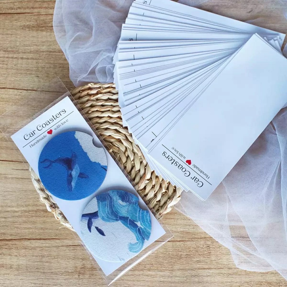 70*70mm sublimation coaster with package