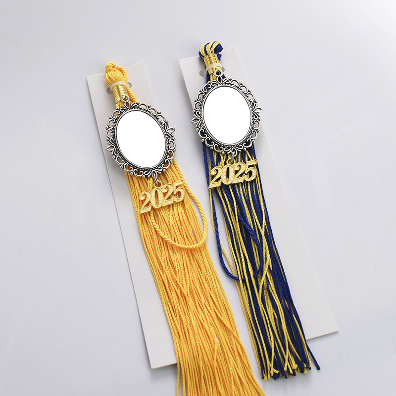 Graduation Photo Cap Tassel Charm Sublimation Blanks