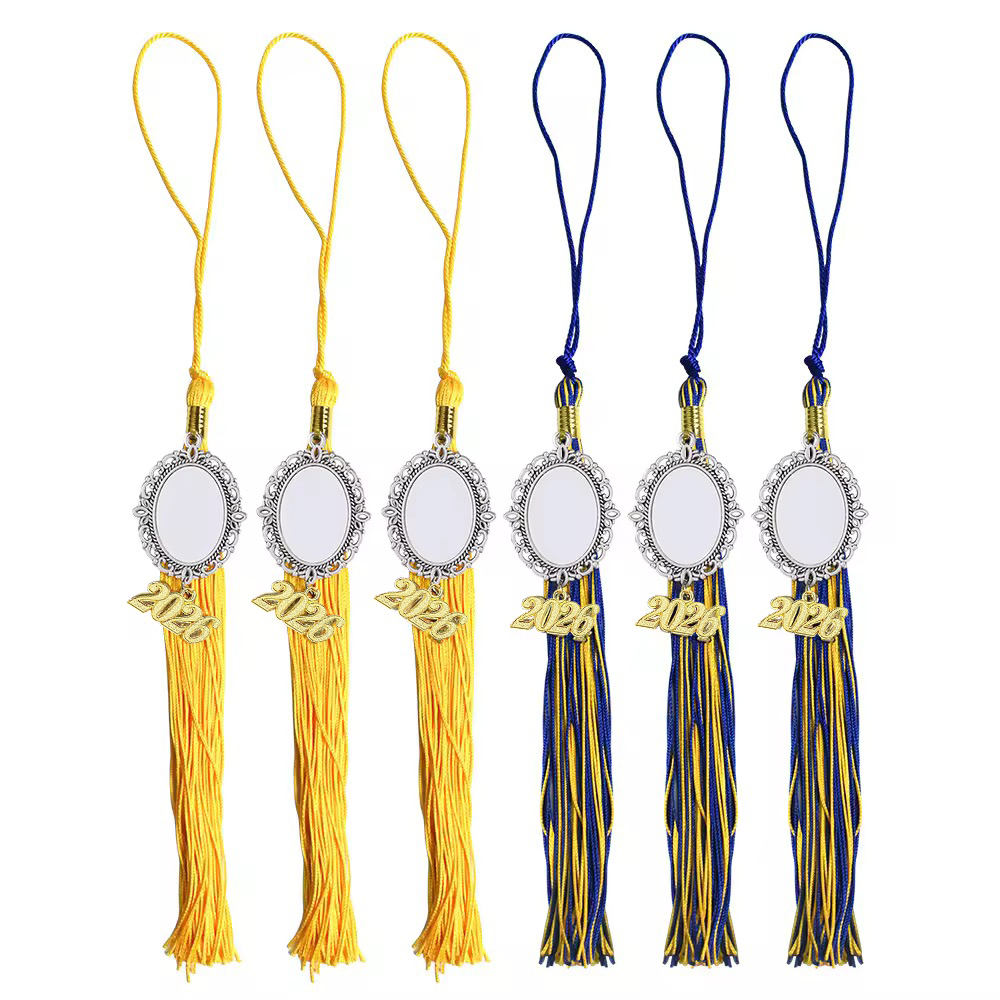 Graduation Photo Cap Tassel Charm Sublimation Blanks