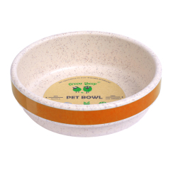 Recycled Plastic Dog Bowl - Orange (M)