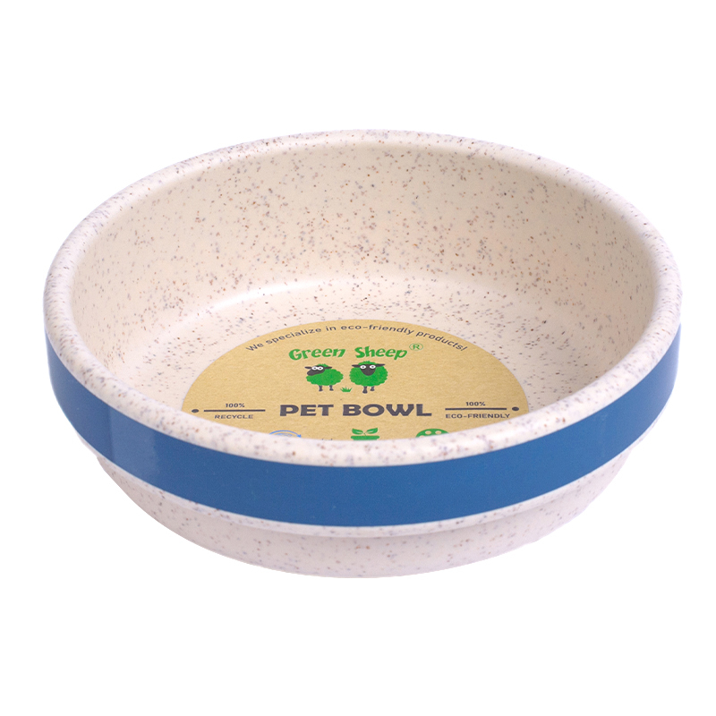 Recycled Plastic Dog Bowl - Blue (M)