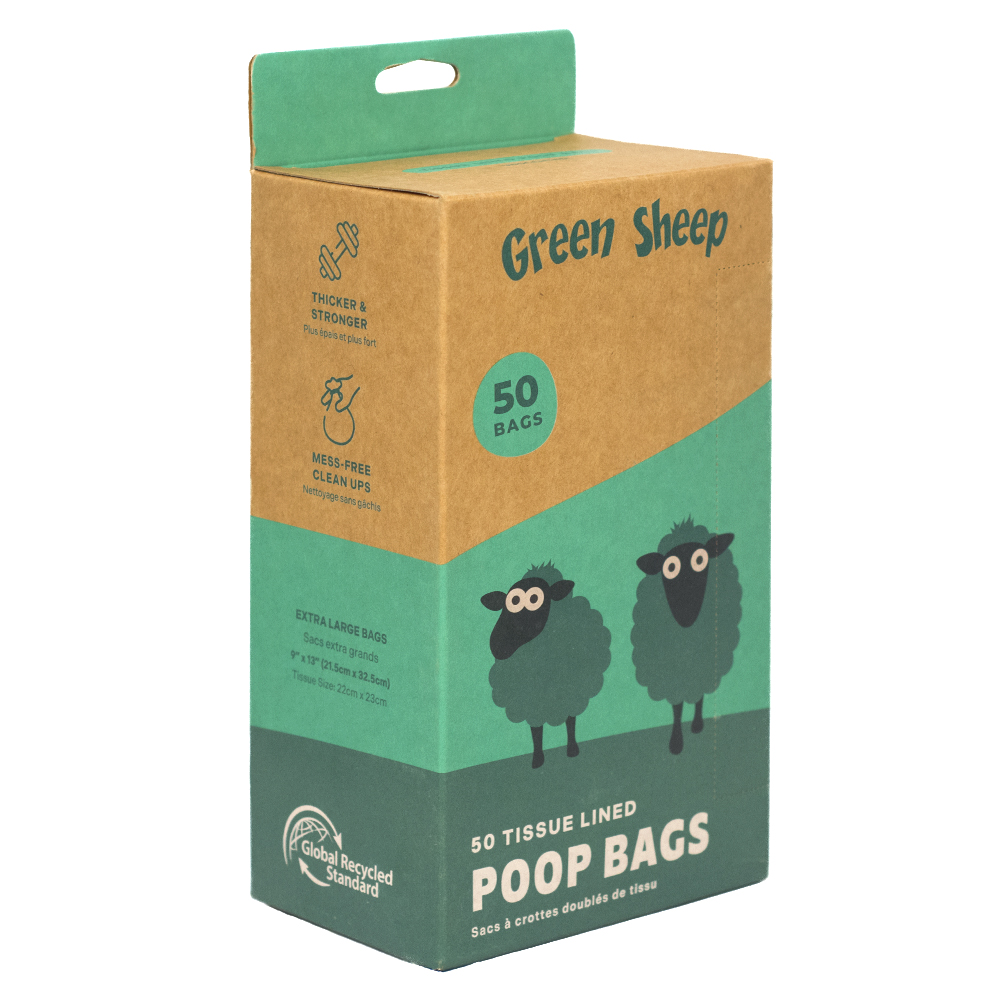 Tissue Lined Poop Bags - 50pk