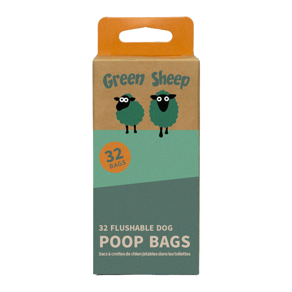 Flushable Poop Bags - 32pk (White)