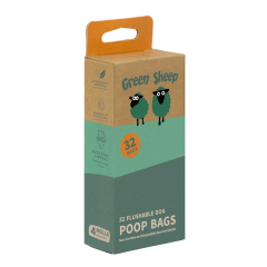 Flushable Poop Bags - 32pk (White)