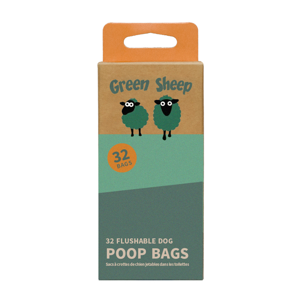 Flushable Poop Bags - 32pk (Pink)
