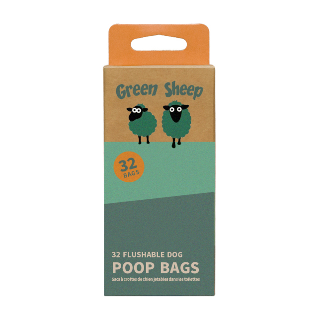 Flushable Poop Bags - 32pk (Pink)