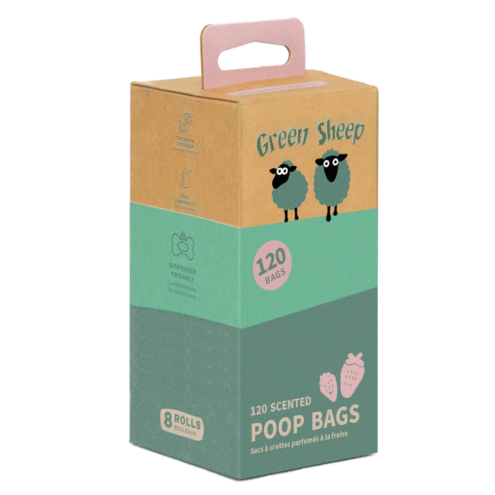 Poop Bag Rolls - 120pk (Strawberry Scented)