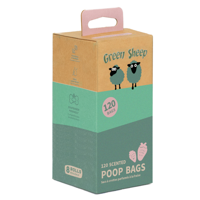 Poop Bag Rolls - 120pk (Strawberry Scented)