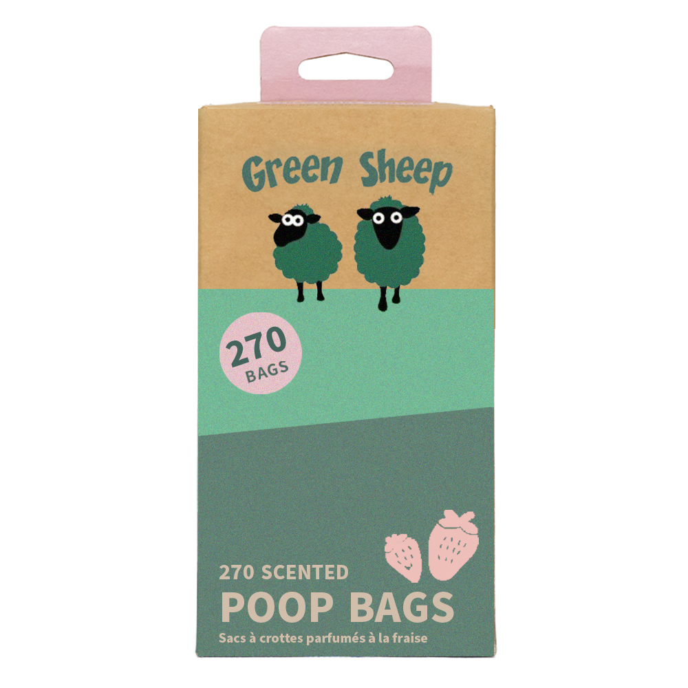 Poop Bag Rolls - 270pk (Strawberry Scented)
