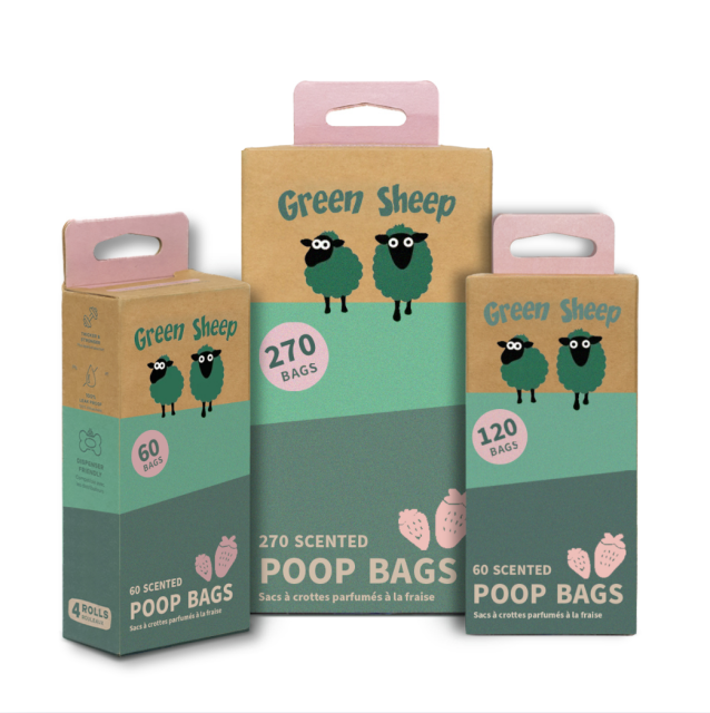 Poop Bag Rolls - 270pk (Strawberry Scented)