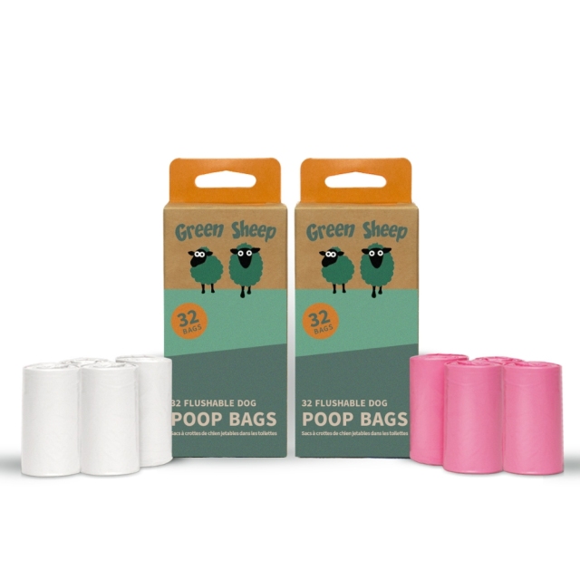 Flushable Poop Bags - 32pk (White)