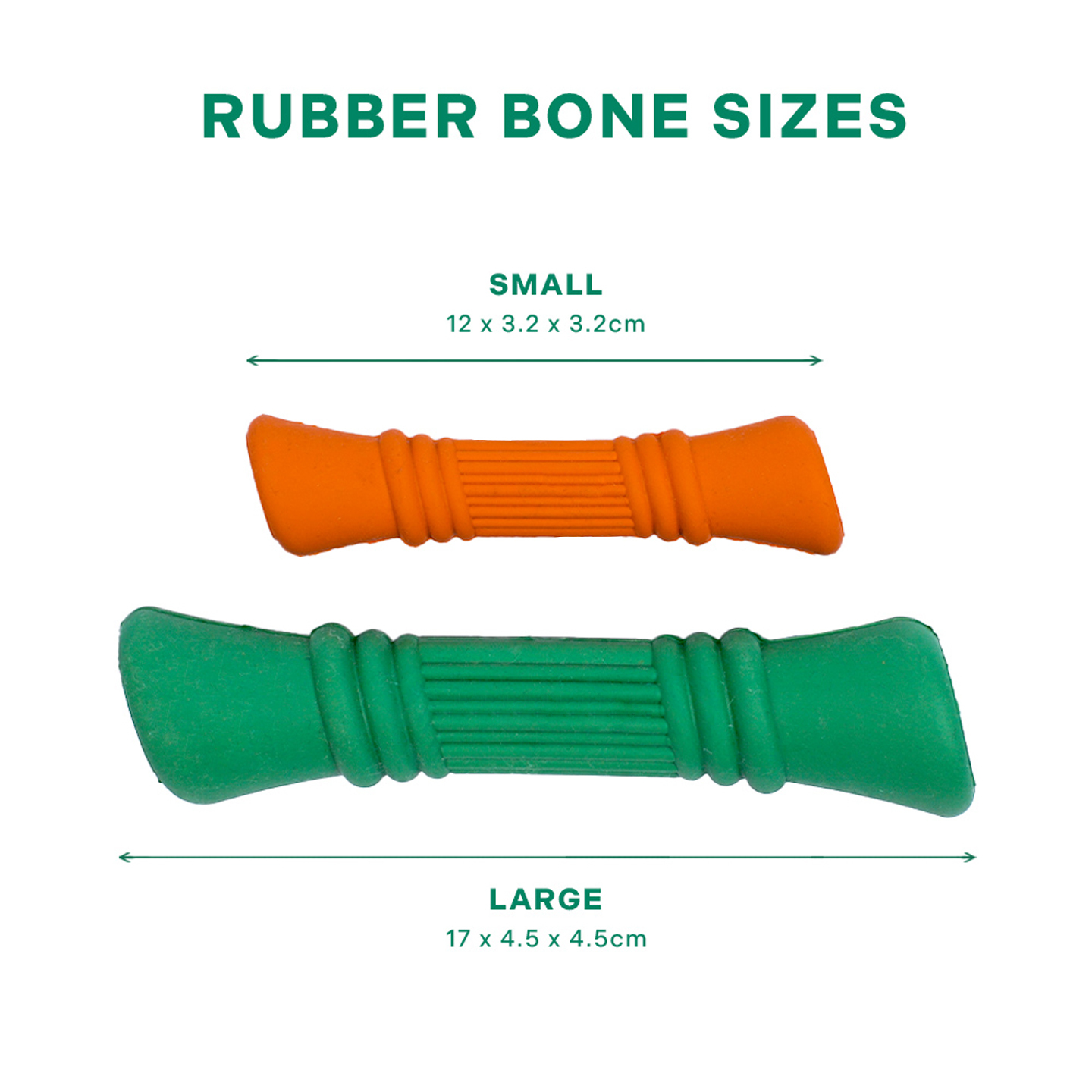 Natural Rubber Bone Orange - S