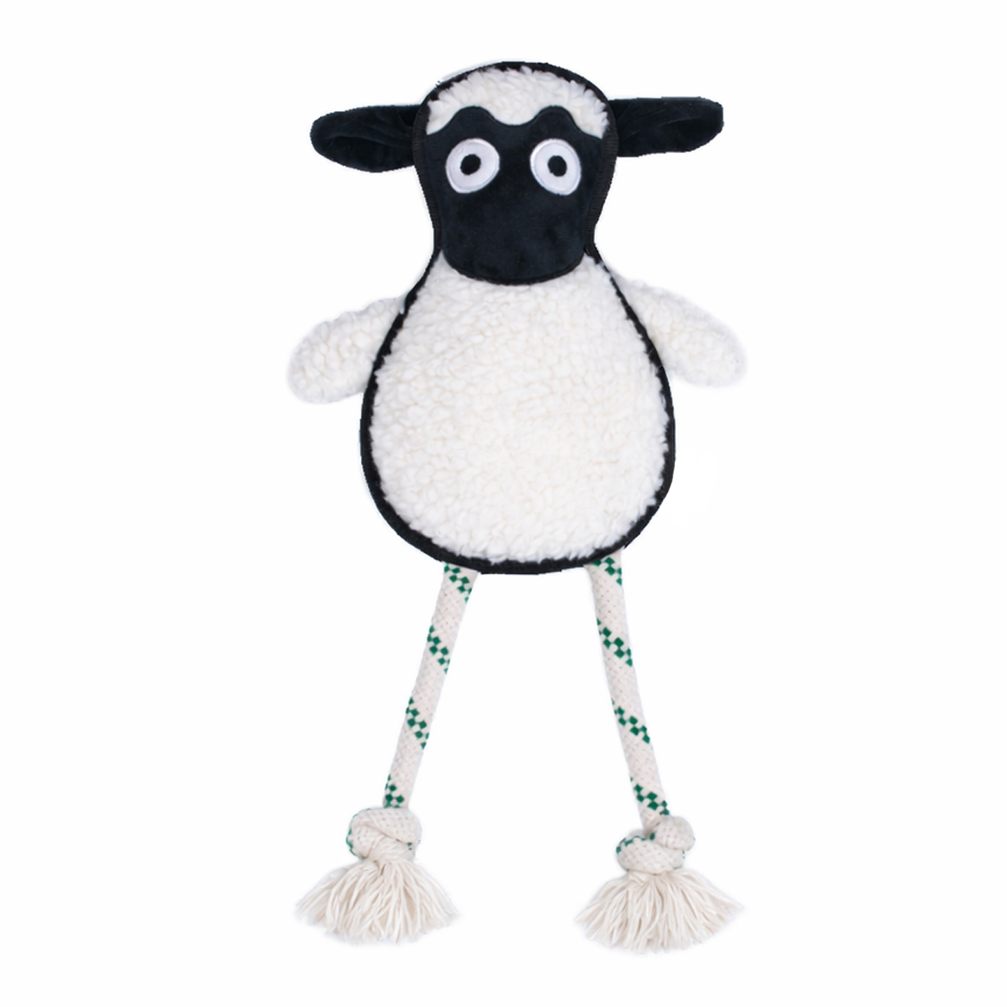 White Sheep Rope Toy - L