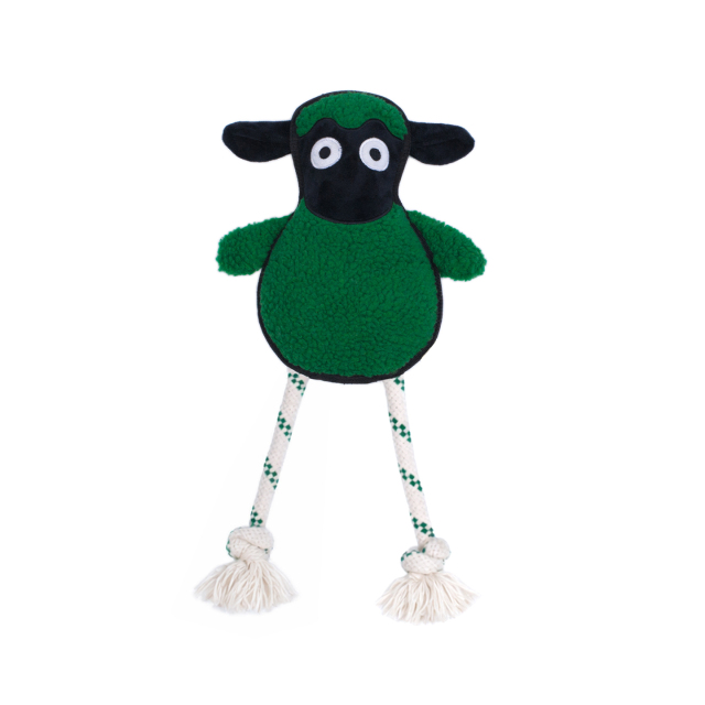 Green Sheep Rope Toy - M