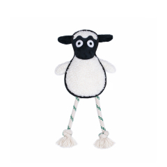 White Sheep Rope Toy - M