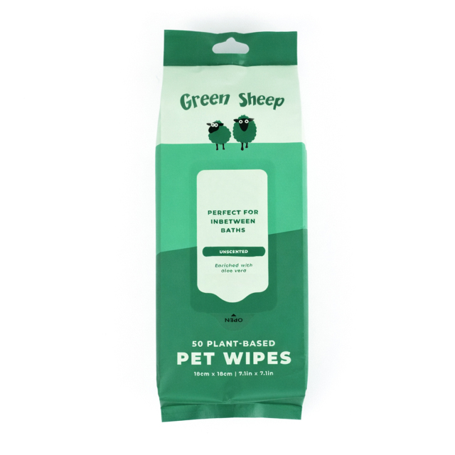 50 Pet Wipes-Unscented