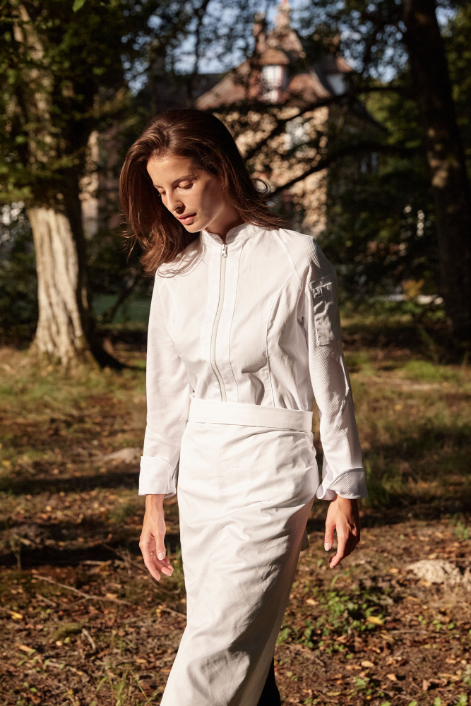 Gutenbery Woman Chef Coat-Zippered # 29150W