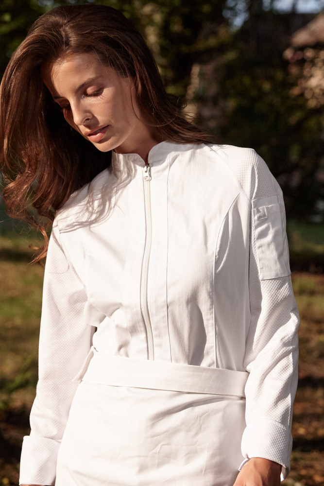 Gutenbery Woman Chef Coat-Zippered # 29150W