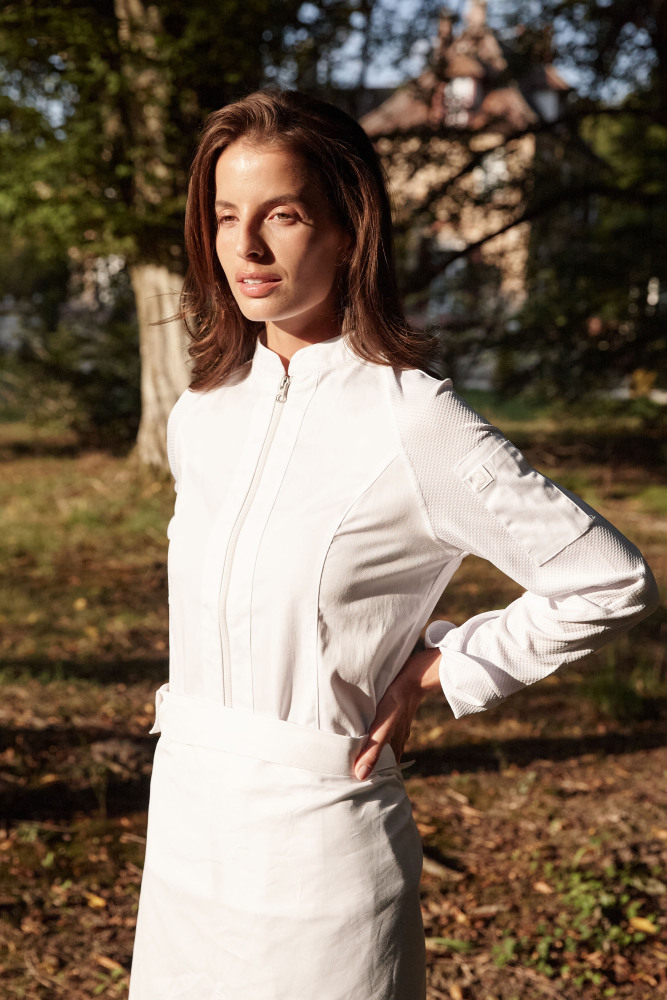 Gutenbery Woman Chef Coat-Zippered # 29150W
