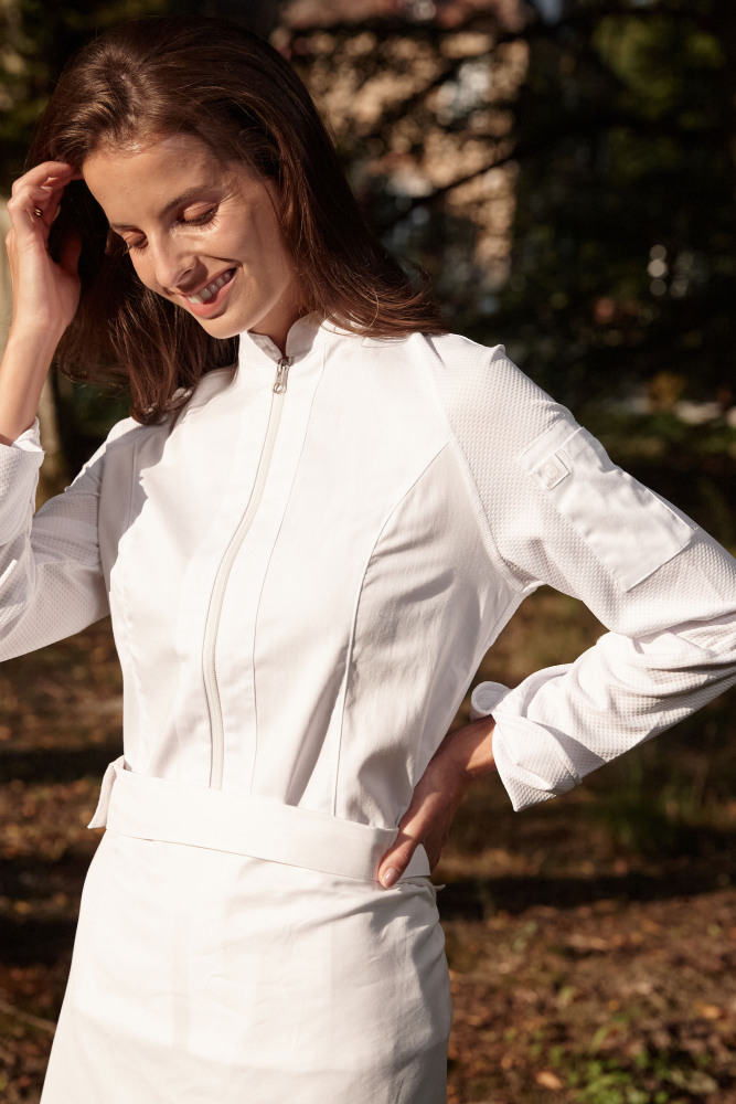 Gutenbery Woman Chef Coat-Zippered # 29150W