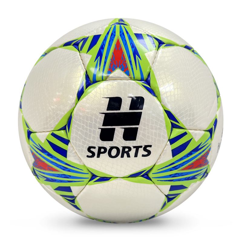 2024 New Fashion Hand-Stitched Football High Quality Customizable Logo Soccer Ball PU Leather Training Rubber for Sports Match,Blue Arc Sports
