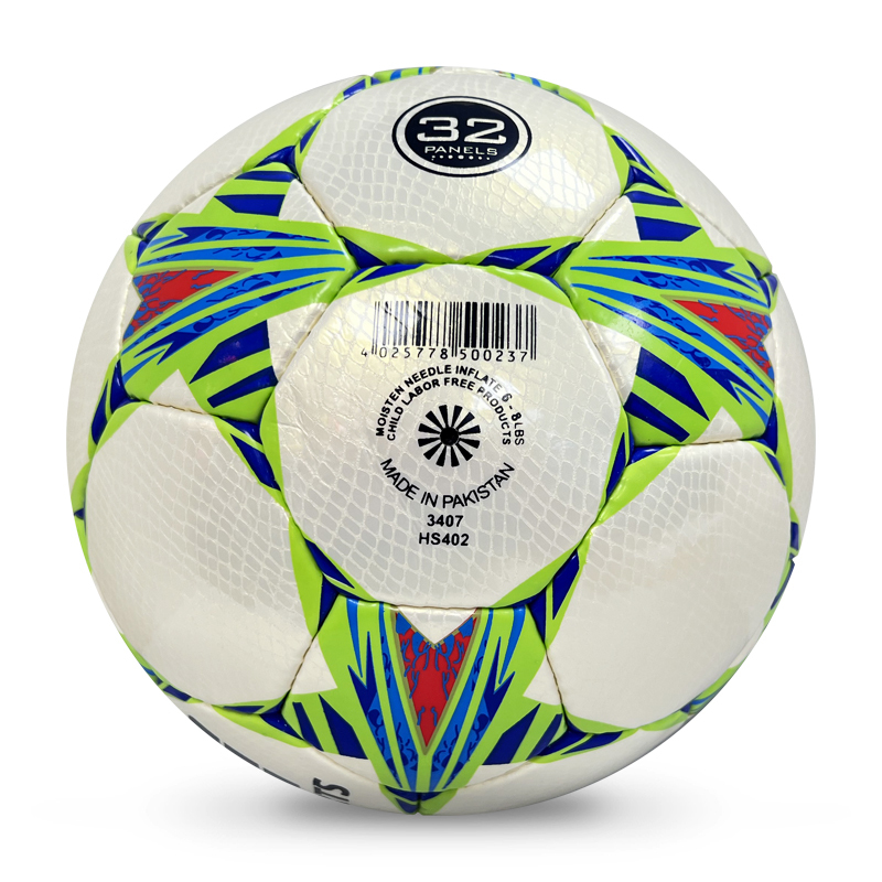 2024 New Fashion Hand-Stitched Football High Quality Customizable Logo Soccer Ball PU Leather Training Rubber for Sports Match,Blue Arc Sports