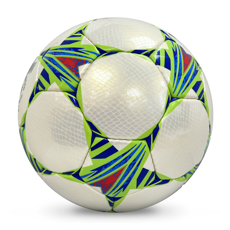 2024 New Fashion Hand-Stitched Football High Quality Customizable Logo Soccer Ball PU Leather Training Rubber for Sports Match,Blue Arc Sports