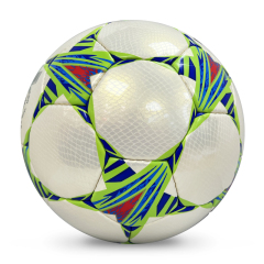 2024 New Fashion Hand-Stitched Football High Quality Customizable Logo Soccer Ball PU Leather Training Rubber for Sports Match,Blue Arc Sports