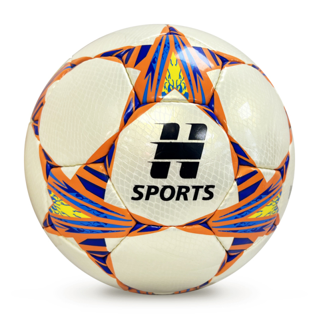 2024 High Quality Customizable Logo Soccer Ball Hand-Stitched Football Training PU Leather for Sports Match,Blue Arc Sports