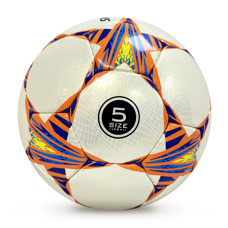 2024 High Quality Customizable Logo Soccer Ball Hand-Stitched Football Training PU Leather for Sports Match,Blue Arc Sports