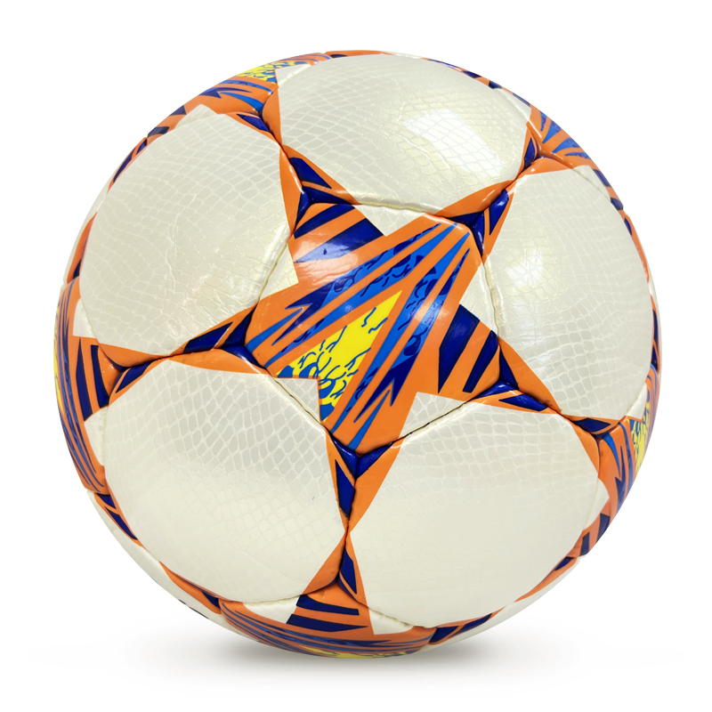 2024 High Quality Customizable Logo Soccer Ball Hand-Stitched Football Training PU Leather for Sports Match,Blue Arc Sports