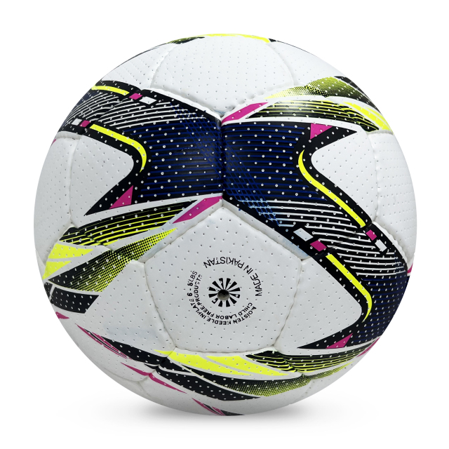2024 High Quality Customizable Logo Hand-Stitched PU Soccer Ball New Fashion Size 5 Football Official Sports Match Training,Blue Arc Sports